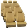 thumbnail image 2 of FH Group Universal Fit Leatherette Car Seat Covers for Car, SUV, Airbag Compatible, Split Bench Covers with Free Air Freshener - Full Set 3 Rows 7 Seater, 2 of 10