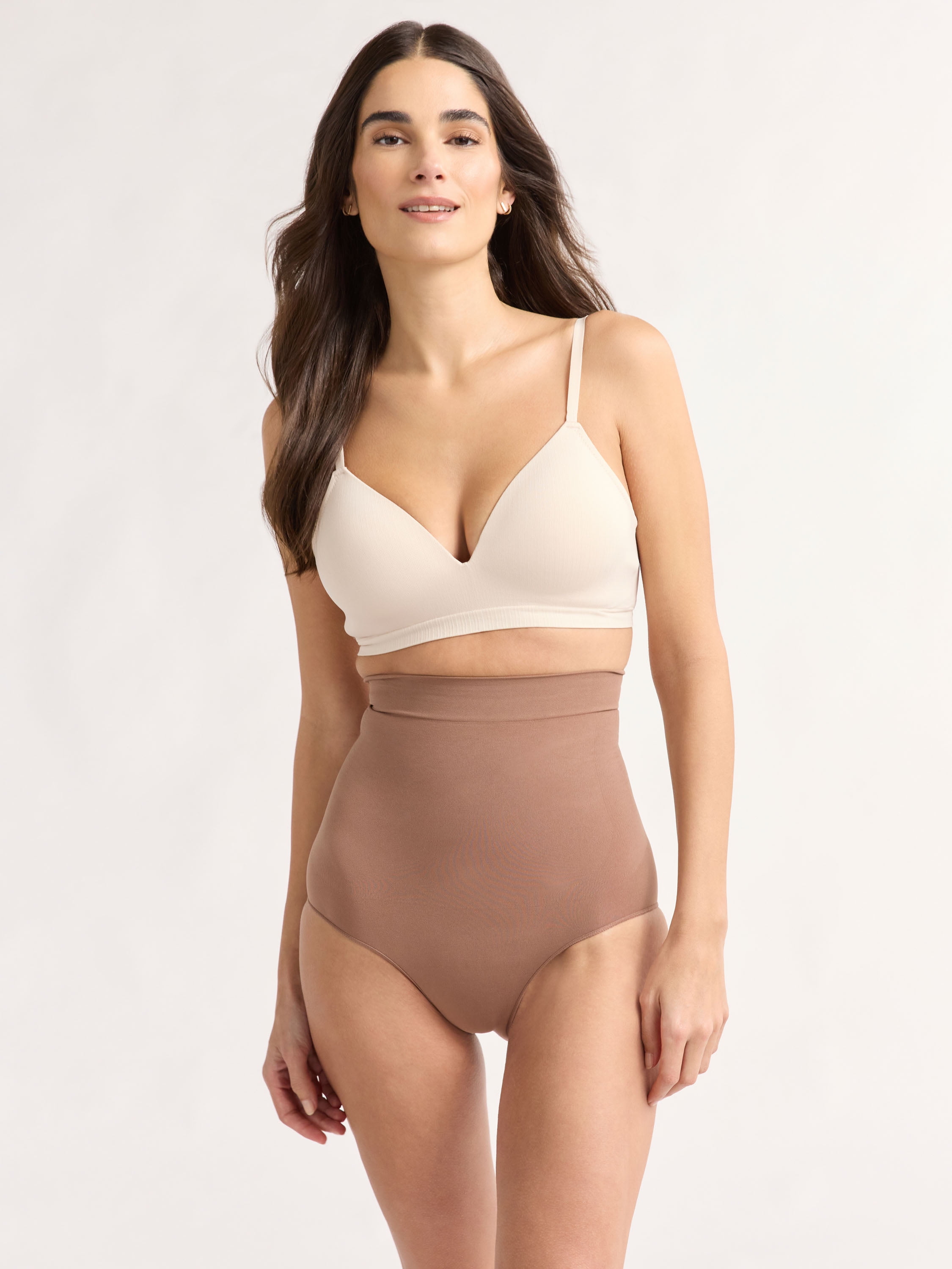 Joyspun Women's Shapewear Seamless Sculpting High Waisted Brief, Sizes S to XXXL