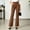 Brown womens pants 03, variant on Plus Size Dress Pants for Women Straight Slim Leg High Waist with Pockets Stretchy Casual Trousers for Office Work Pants