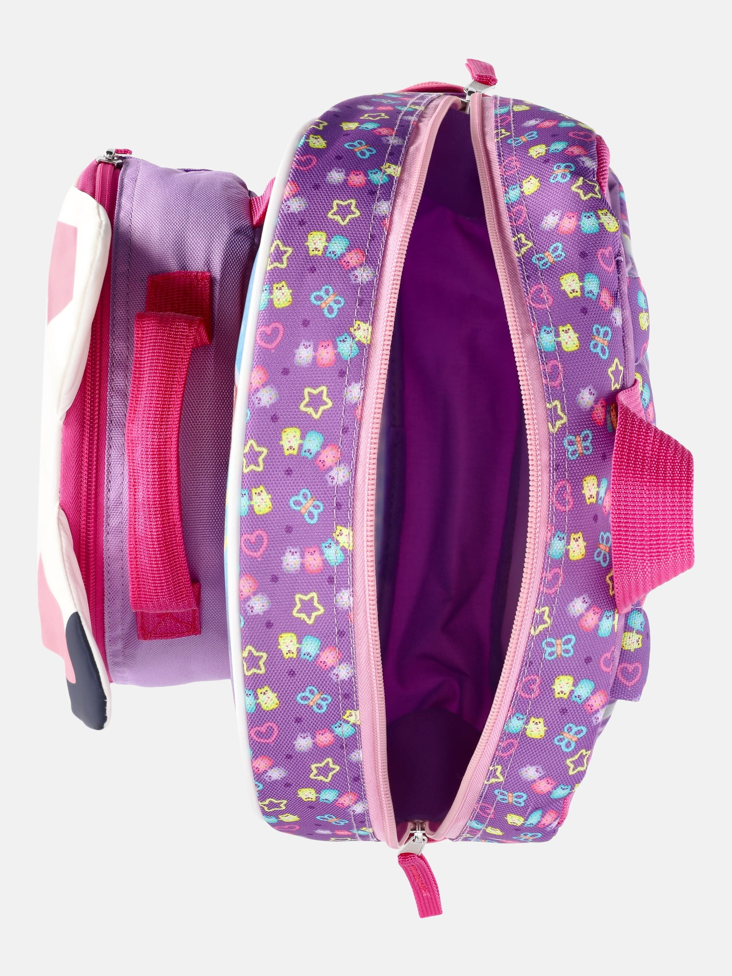 Universal Studio Gabby's Dollhouse 14" Toddler Backpack with Lunch Kit -Lavender
