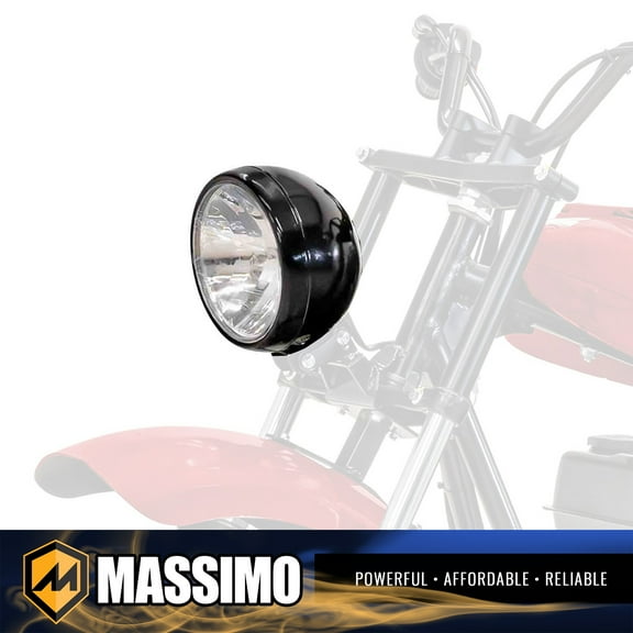 MB 200 Minibike Headlight Assembly - Black