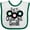 White and Green, variant on Inktastic Oldies but Goodies Records and Music Notes Boys or Girls Baby Bib
