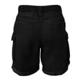 thumbnail image 5 of Summer Womens Shorts Fashion Shorts For Women Jean Casual High Waisted Straight Leg Baggy Denim Loose Fit Short Jeans Pants For Women, 5 of 7