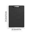 thumbnail image 3 of Bwomeauty Office Supplies, A4 Board Clip Folder Clipboard Office Supplies A4 Clipboard Writing Board Thickened Data Clip Meeting Records Writing File, Mens Gifts, 12x8.7inch, 3 of 6