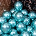 thumbnail image 3 of 10-100 piezas de globo de metal dorado plateado cromado globo decoración de boda blanco negro macarrón suministros para fiesta de cumpleaños 10 12 pulgadas, 3 of 5