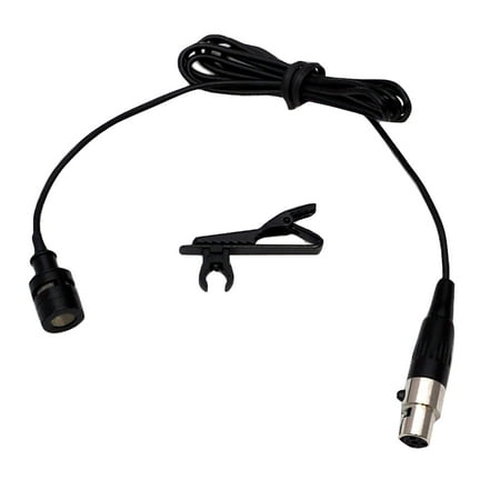 Wired Lavalier Mini XLR Uni-Directional Microphone (Works with Shure System)