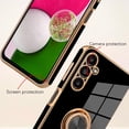 thumbnail image 2 of for Samsung Galaxy A14 5G Case Black Plating Mental Ring Kickstand Luxury Case Soft TPU Shockproof Back Electroplate Cover Galaxy A14 5G Case for Girls Women, 2 of 12