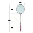 thumbnail image 4 of Lightweight Badminton Racquet,Badminton Racket Professional Lightweight Badminton Racket Badminton Racquet Revolutionary Design, 4 of 4
