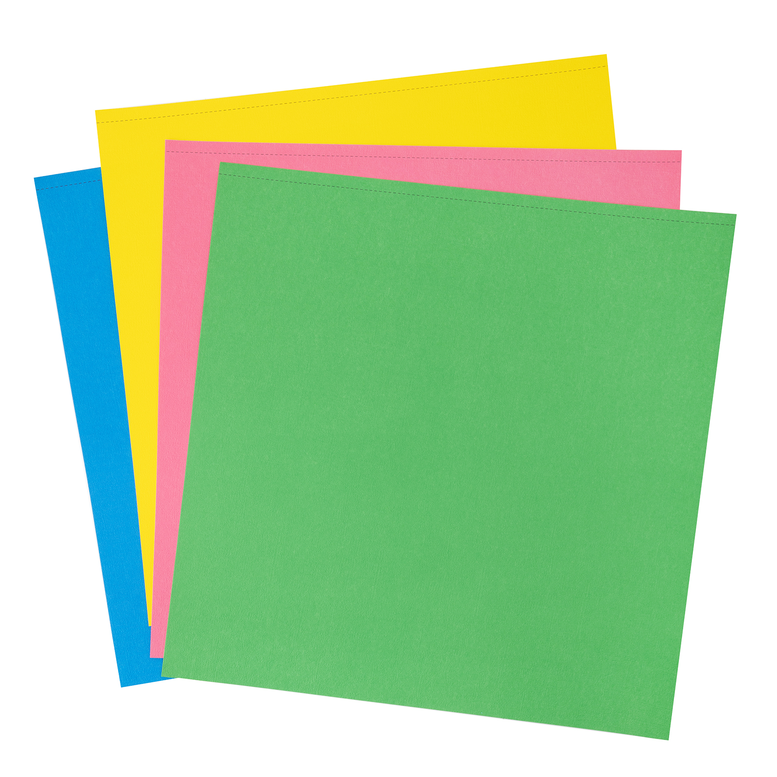 Colorbok Textured Cardstock Paper Pad 12 x 12 Primary Pizazz