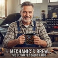 thumbnail image 6 of Mechanic Mug, Funny Ceramics Toolbox Coffee Mug, Creative Mechanic Coffee Cup, Cool Gifts for Men, Dad, Husband, Grandpa, Handyman and Mechanics, Suitable for Christmas and Birthday Gifts, 11 oz, 6 of 7