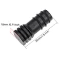 thumbnail image 3 of Uxcell Barb Drip Pipe End Closure Cap 16PE Hose Plug Connector Plastic Black 10 pcs, 3 of 4