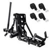 (2 pack) Yescom 800lb Motorcycle Scooter Carrier 2" Tow Receiver Trailer Hauler Hitch Mount Rack