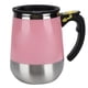 thumbnail image 2 of Taza de agua magnética eléctrica de acero inoxidable con carga USB, taza mezcladora para café, leche y agitación automática, 400 ml, color rosa, 2 of 14