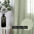 thumbnail image 3 of Quality Home Linen-Textured Semi-Sheer Grommet Curtains, 3 of 4