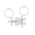 thumbnail image 2 of Naierhg 2Pcss Always Forever Jigsaw Piece Couple Lovers Key Ring Holder Keychain Gifts, 2 of 8
