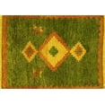 thumbnail image 1 of Ahgly Company Machine Washable Indoor Rectangle Southwestern Yellow Country Area Rugs, 3' x 5', 1 of 4