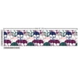 thumbnail image 3 of Ambesonne Skull Fabric by the Yard Upholstery, Repetitive Blue Gothic Modern, 10 Yards, Hunter Green Plum Rose, 3 of 5