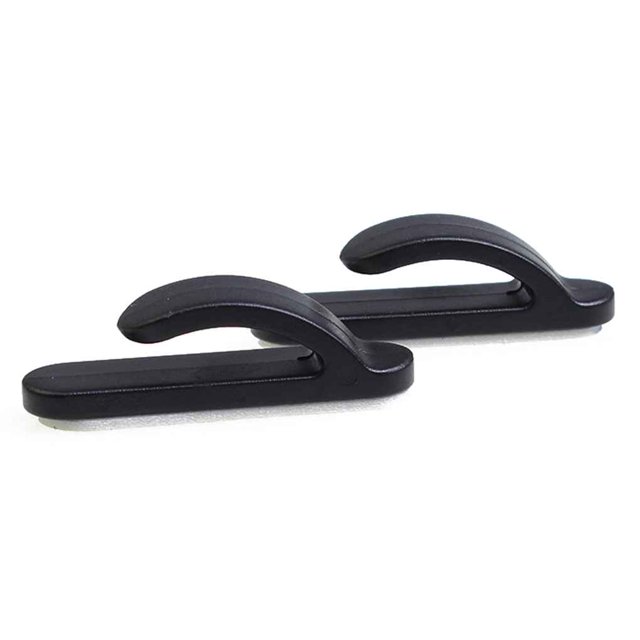 sweethay 1 par de bolsas de plástico para camiones y coches, gancho para llaves, monedero, organizador, rodamiento automático, 200g, colgador de Clip Ventana automotriz negro PC 1 sweethay CZ6404-00B