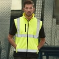 thumbnail image 2 of Yoko Mens Hi Vis Softshell Bodywarmer / Workwear, 2 of 4