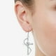 thumbnail image 4 of WILLBEST Aretes Colgantes De Plata Con La Palabra "Inmensurable De Dios" Para Mujer Y Niña., 4 of 4