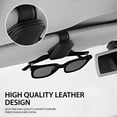 thumbnail image 4 of Auto Drive 2 Piece Pack Premium Visor Sunglasses Holder - Universal Fit 24OR21, 4 of 7