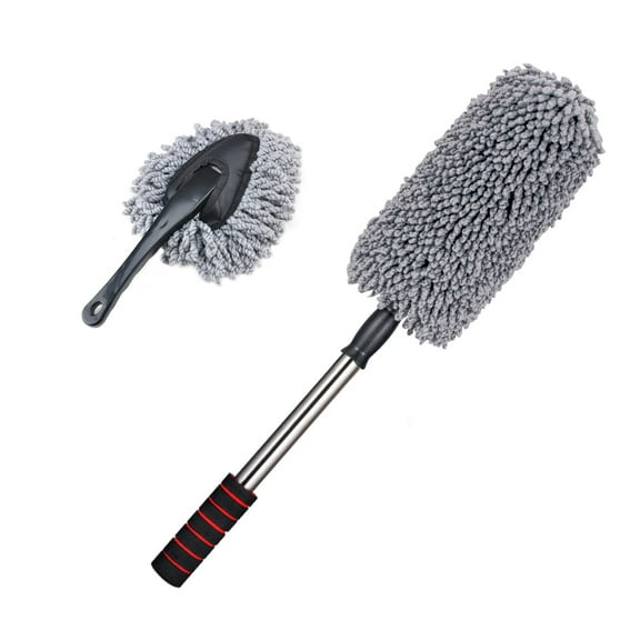 Microfiber Car Duster Exterior Scratch Free with Extendable Handle Multipurpose Car Dusters for Cleaning Exterior Interior