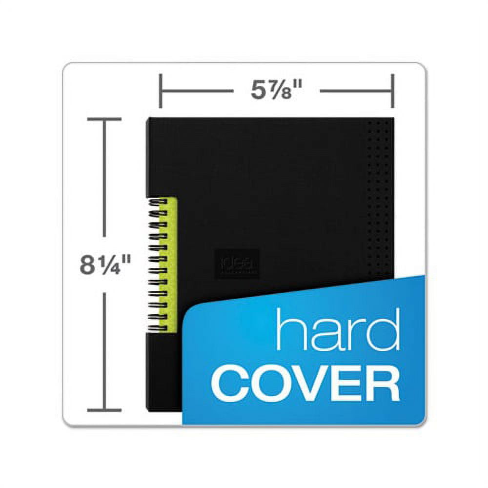 Idea Collective Professional Wirebound Hardcover Notebook 5 7/8 x 8 1/4, Black