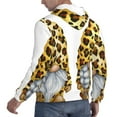 thumbnail image 6 of Daiia Leopard Gnomes for Men's Fashion Hoodies & Sweatshirts with Kangaroo Pocket Hooded Sweatshirt Breathable & Moisture Wicking-4X-Large, 6 of 7