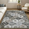 thumbnail image 2 of Hasoo Floral Area Rug for Living Room Traditional Bedroom Carpet Machine Washable Indoor Carpet, Gray/Brown 3' x 5', 2 of 6