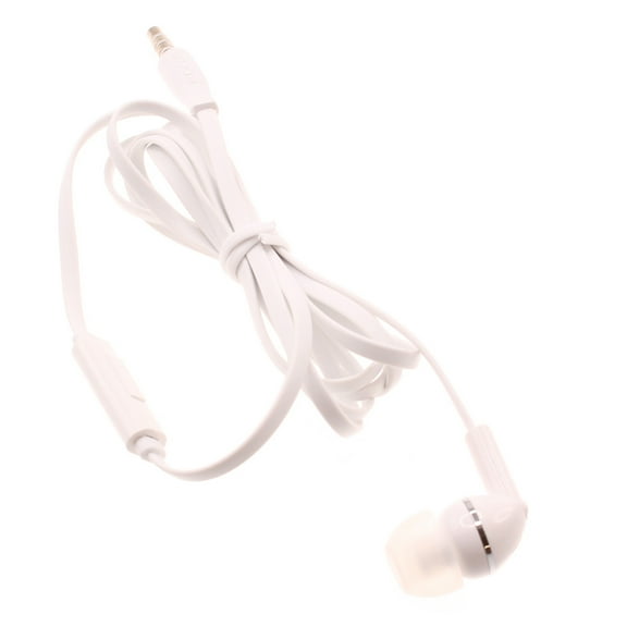 Earphone w Mic Mono Headset For Verve Connect, ZMax 11 - Wired Earbud 3.5mm Single Headphone Hands-free Microphone White for Consumer Cellular Verve Connect, ZMax 11