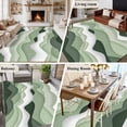 thumbnail image 6 of Sage Green Ombre Large Area Rugs for Bedroom Living Room, Soft Non Slip Carpet Bedside Rug, Modern Moire Geometric Abstract Rectangular Floor Cover Kitchen Accent Rug 8'x10' for Dining Room/Office, 6 of 9
