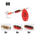 thumbnail image 3 of WPE 1 pieza de señuelo de pesca giratorio 3#/4#/5# 6,8 g/9,5 g/13,4 g, señuelo de pesca con cuchara, señuelo de pesca de metal de latón SwimBaits, señuelo de pesca de lubina y lubina, 3 of 5