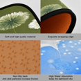 thumbnail image 2 of 2-Piece Kitchen Rugs Set Non-Slip Mats Carpet Floor for Kitchen, Bathroom (19.7"x27.6" & 19.7"x47.2") Green Dandelions Pattern, 2 of 7