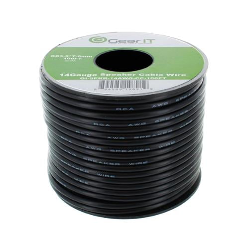 14AWG Speaker Wire, GearIT Pro Series 14 Gauge Speaker Wire Cable (100 Feet / 30.48 Meters) Great Use for Home Theater Speakers and Car Speakers, ...