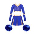 thumbnail image 1 of Kaerm Uniforme de Cheerleading pour Filles Tenues de Cheer Métallique Patchwork Costume de Performance B02 8, 1 of 5