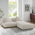 thumbnail image 2 of Solace3-Piece Modular Upholstered Fabric Sectional Sofa in Salt, 2 of 10