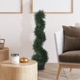 thumbnail image 2 of Outsunny Artificial Cedar Tree Fake Plant in Pot Indoor Décor 3FT, 2 of 10