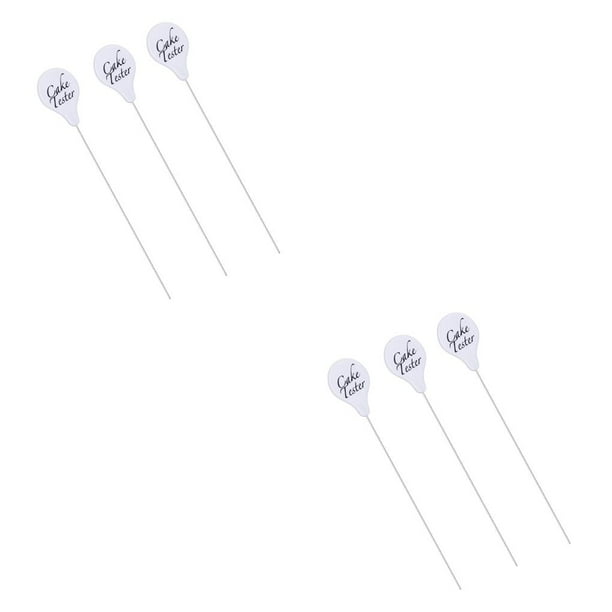 Injueey 3 Pieces Stainless Steel Cake Probe Reusable Replacement Adorable Tester Baking Home Portable Anti-rust Skewer blanco 19*4.5 cm 2piezas Injueey CBP111353