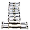 thumbnail image 1 of ZheElen 9pcs Wheelbase Steering Link Rod Set For WLtoys 1/10 K949 RC Car Accessories Silver, 1 of 1