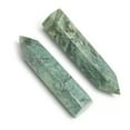 thumbnail image 4 of HOOUN Natural Moss Agate Quartz Crystal Obelisk Wand Tower Single Point Healing Reiki-9-10cm, 4 of 9