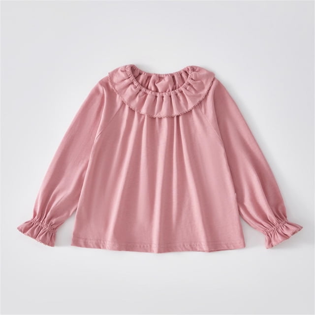 RXIRUCGD Mode Hauts Décontractés à Manches Longues pour Filles Col Rond Imprimé (Rose, Taille : 4 Ans)