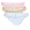 Xenon Blue, Rosy Petal, Toasted Almond, variant on Strappy Lace Cheeky Panties, 3-Pack, Women's XS-XXXL