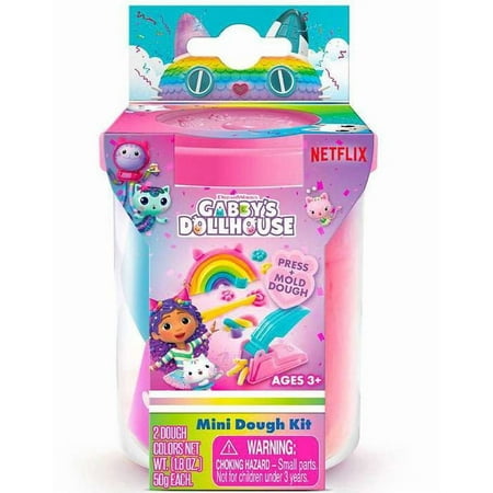 Canal Toys Moldable Gabby's Dollhouse Rainbow Dough Kit Dollhouse Accessories