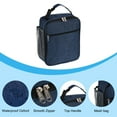 thumbnail image 4 of Unique Bargains Waterproof Lunch Bag Lunch Box with Pockets/Handle for Picnic, Blue, 4 of 8