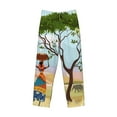 thumbnail image 4 of Haiem African Women Men's Pajama Pants Ultra Lightweight Pjs Bottoms Sleepwear Bottom Pants with Pocket Drawstring-Small, 4 of 9