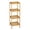 Natural Wood Color, variant on Space-Saving 4-Tier Wooden Bathroom Shelf – Slatted Storage Rack & Plant Stand – Versatile Wooden Organizer for Bathroom, Entryway, Bedroom, Kitchen, or Balcony – Walnut