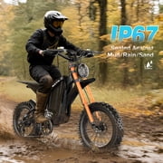 ASKGO GT16 Electric Dirt Bike for Adults,3000W Peak Electric Motorcycle 40MPH 48V 30A Battery,100Miles Electric Bike,16Tire Ebike,Dual Hydraulic Brakes E Mountain Bike,Full Suspension,UL2849