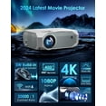 thumbnail image 7 of Hewcham 5G WiFi Bluetooth Projector, 22000LM Full HD Movie Projector with LCD Technology & Keystone, 7 of 7
