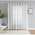 thumbnail image 1 of Lisa Knitted Lace Extra Wide Patio Panel Medallion Design with Scalloped Bottom (110" W x 96" L, Ivory), 1 of 1