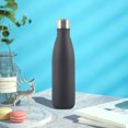 thumbnail image 1 of Tuvgenk Bouteille d'Eau Isolée 17 Oz Bouteille d'Eau de Sport en Acier Inoxydable Flasque Portable Réutilisable Noire pour Plein Air Randonnée Voyage, 1 of 6